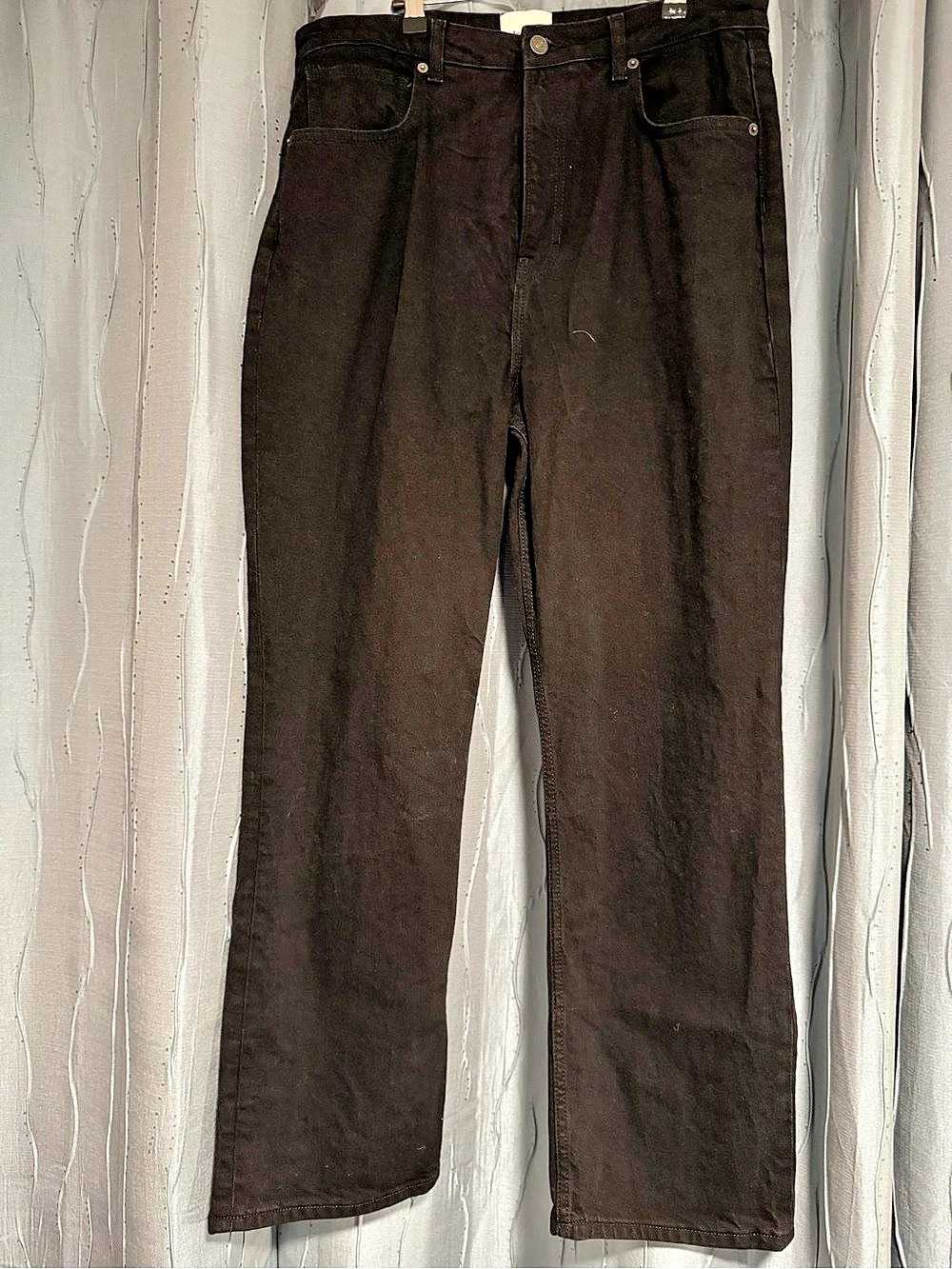 Reformation Straight Leg Black Jeans Waist 32